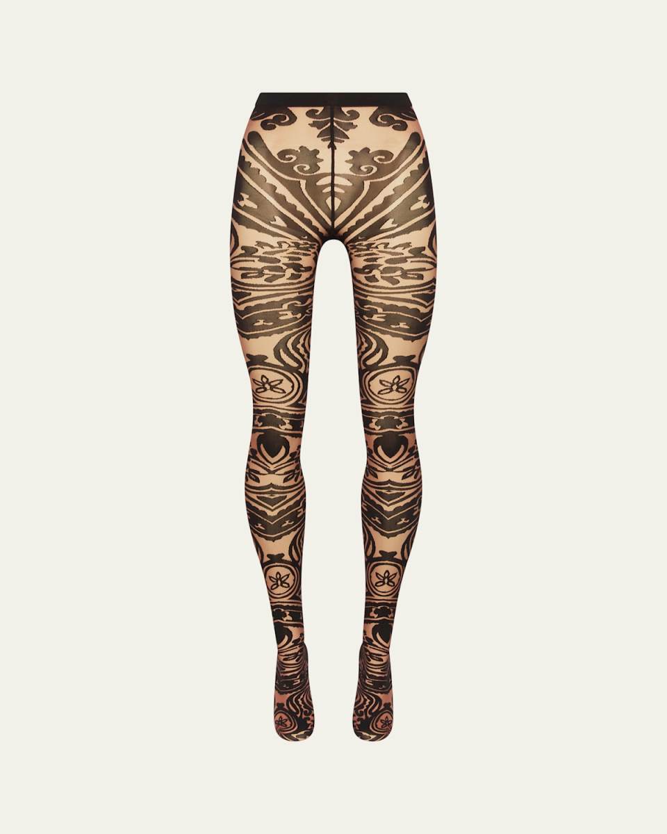 Etro Tattoo-Effect Tights